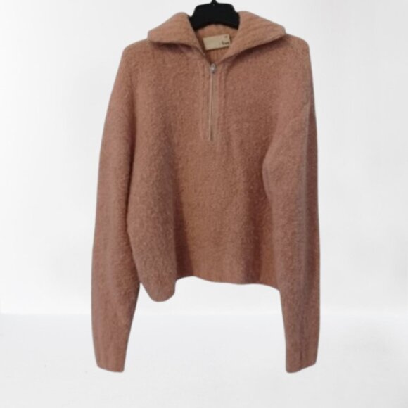 Artitzia Wilfred Free Gwyneth Alpaca Cropped Knit Sweater Size M - Picture 1 of 5